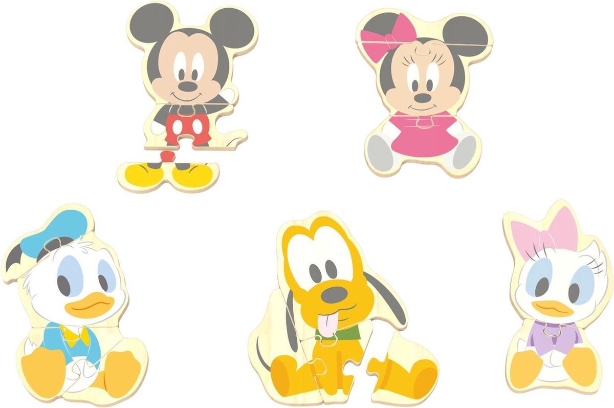 Disney Vormenpuzzel Mickey Mouse Junior Hout 16-delig
