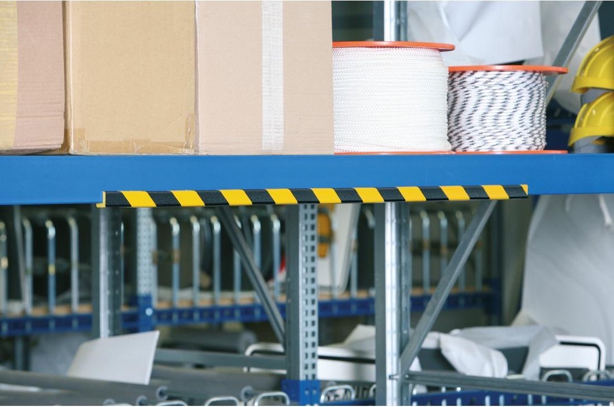 Stootrand hoekbeschermer Type H lengte 1 m Zwart