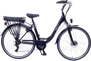 Amigo E-Active - Elektrische stadsfiets voor dames - Met 7 versnellingen - Matzwart