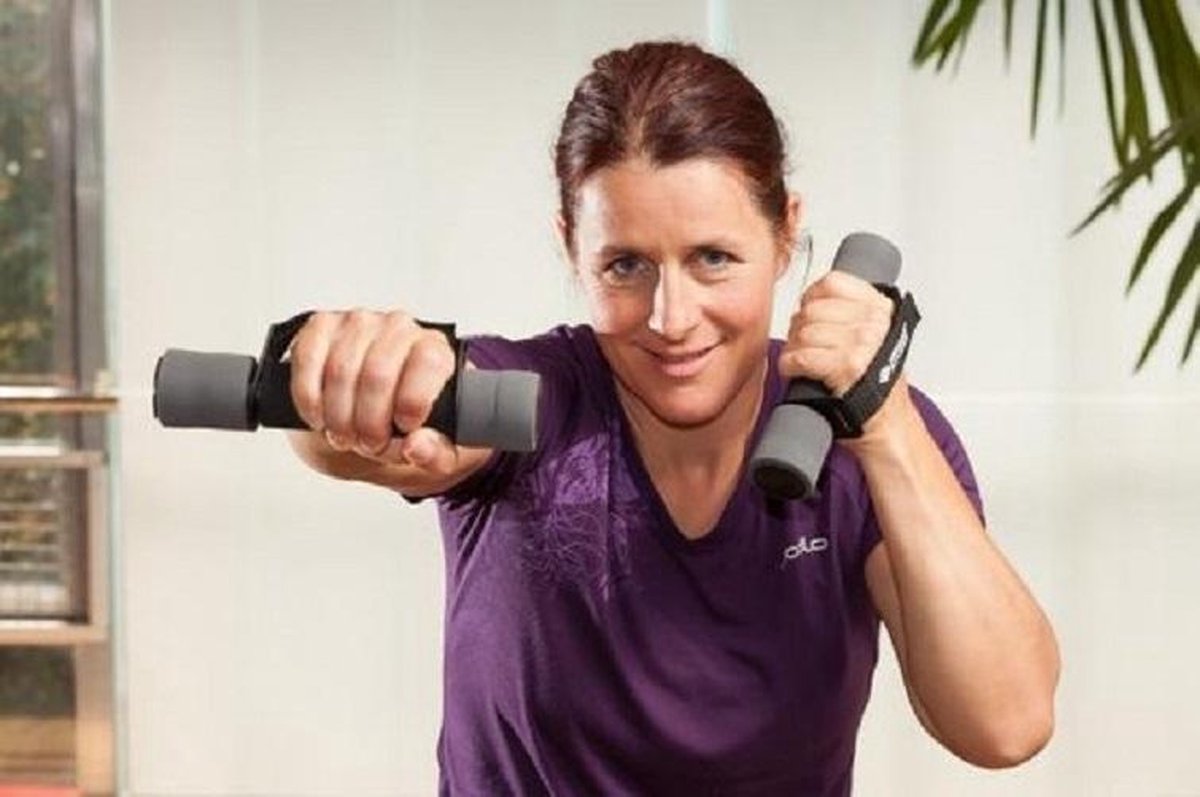 Schildkröt Fitness Dumbbells - 2 x 1 kg - Gietijzer - Antraciet