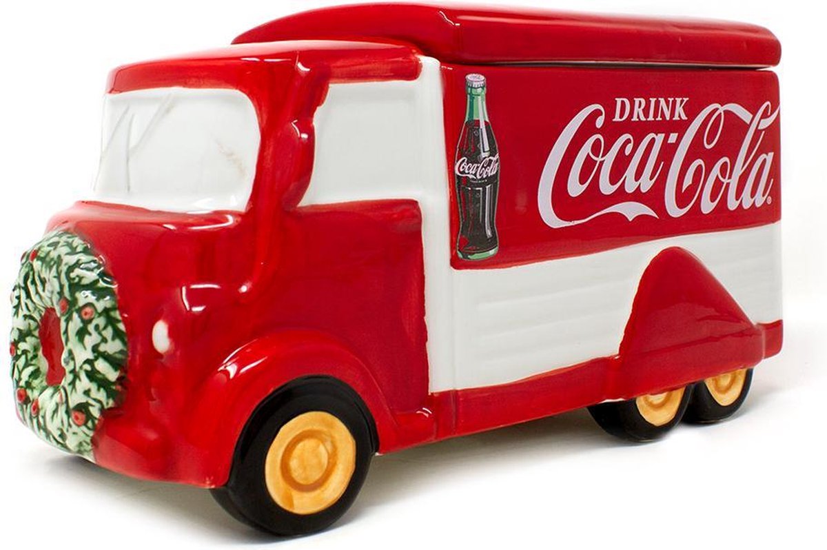 Coca-Cola koekjespot /snoeppot Kerst truck