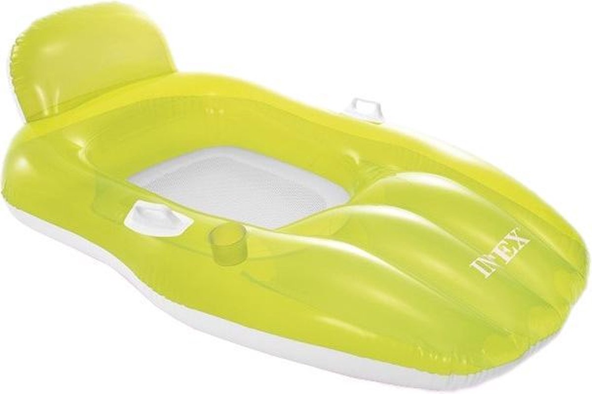 Intex Opblaasboot Chill 'n Float 163 X 104 Cm Pvc/mesh Groen