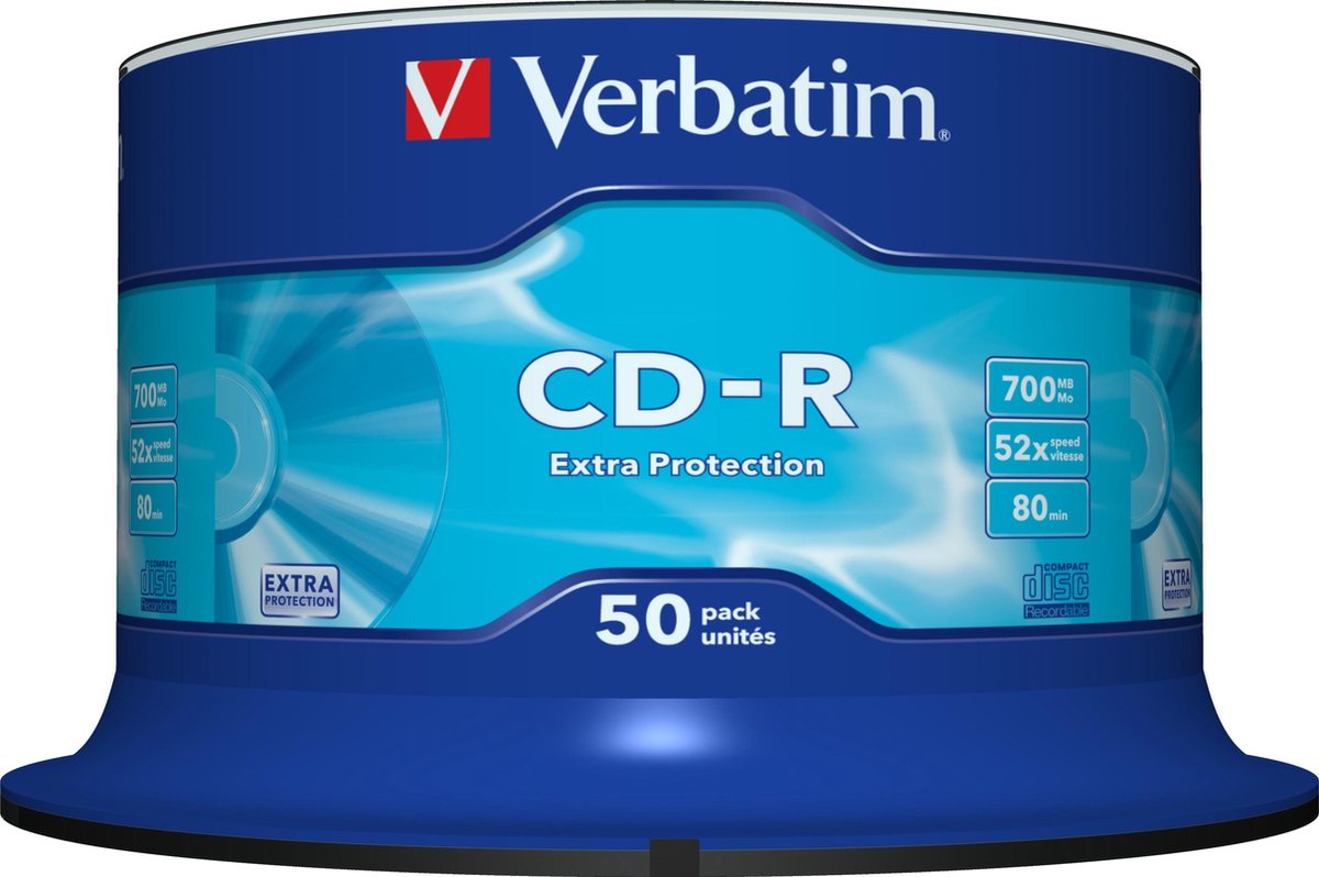 Verbatim CD-R 700MB 52X SP EXTRA PROTECTION SURF - Rohling