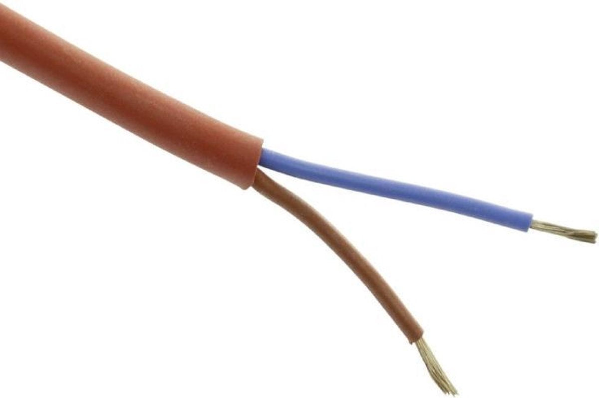 Hittebestendige Siliconenkabel SIHF 2x1mm2 - per meter