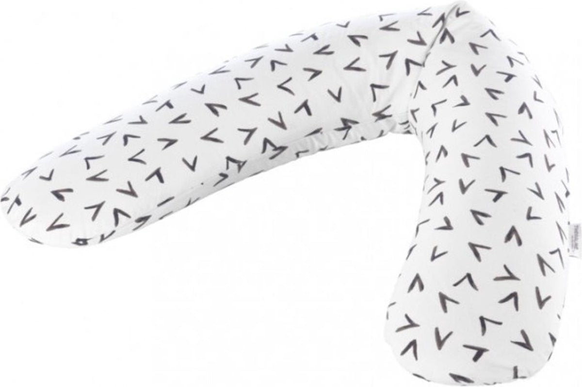 Theraline Original voedingskussen met hoes hooks black & white