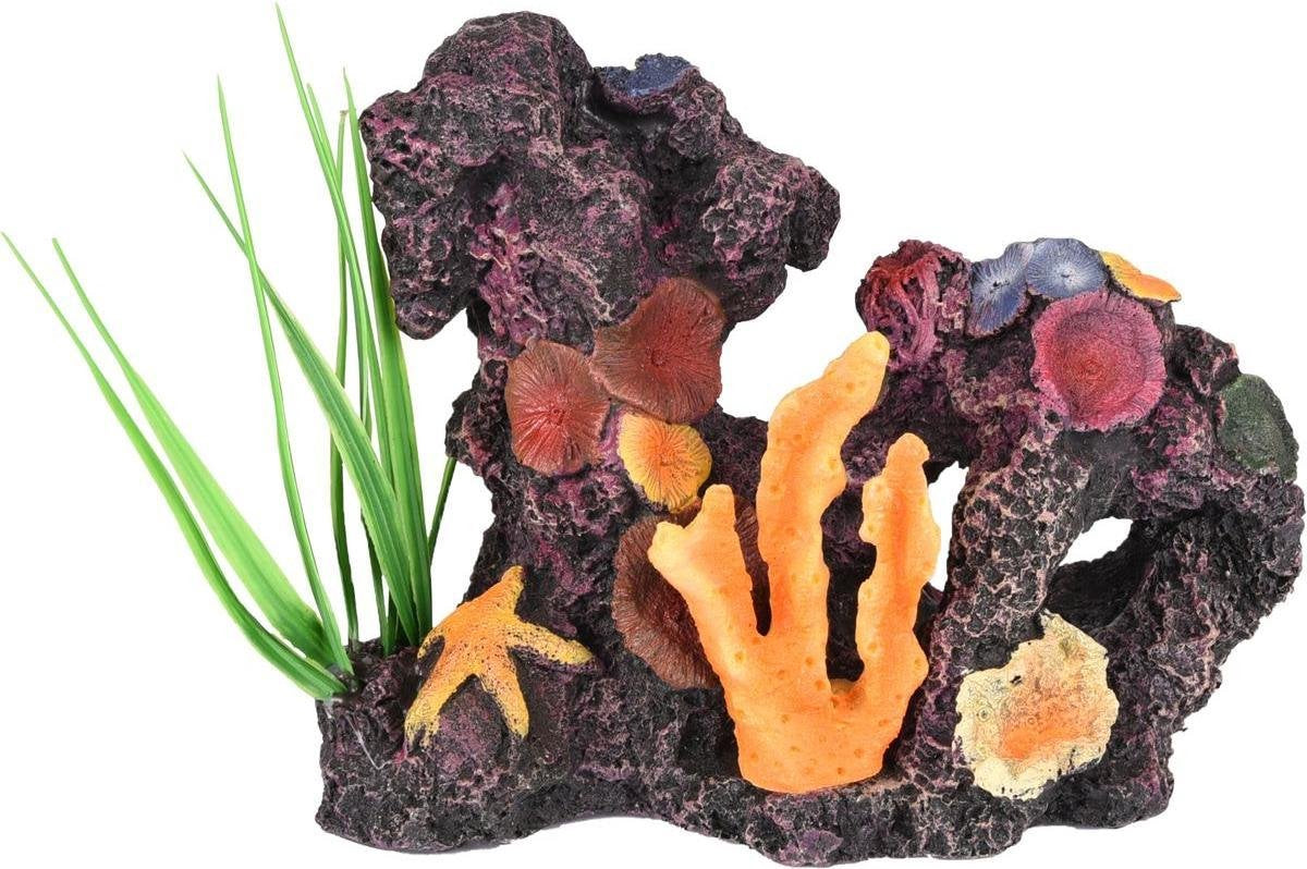 Aquarium decoratie Floralia koraalrots - 20 x 12 x 15 cm