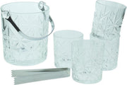 Orange85 Whiskey Set - Met IJsemmer en 4 Glazen - Kristal Look - Sierlijk - Whisky - Tang