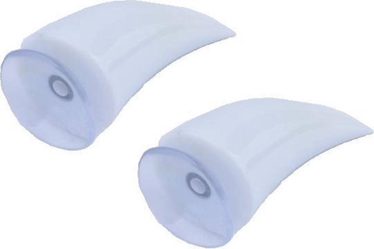 Witte duivel hoorntjes / oortjes (set van 2 stuks) Devil horns / ears wit voor op helm