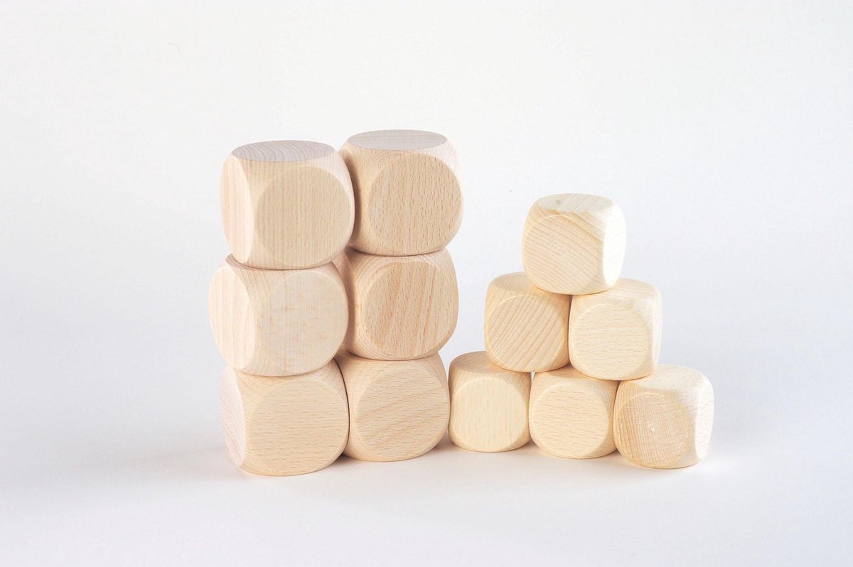 TickiT BEECHWOOD CUBES 40mm