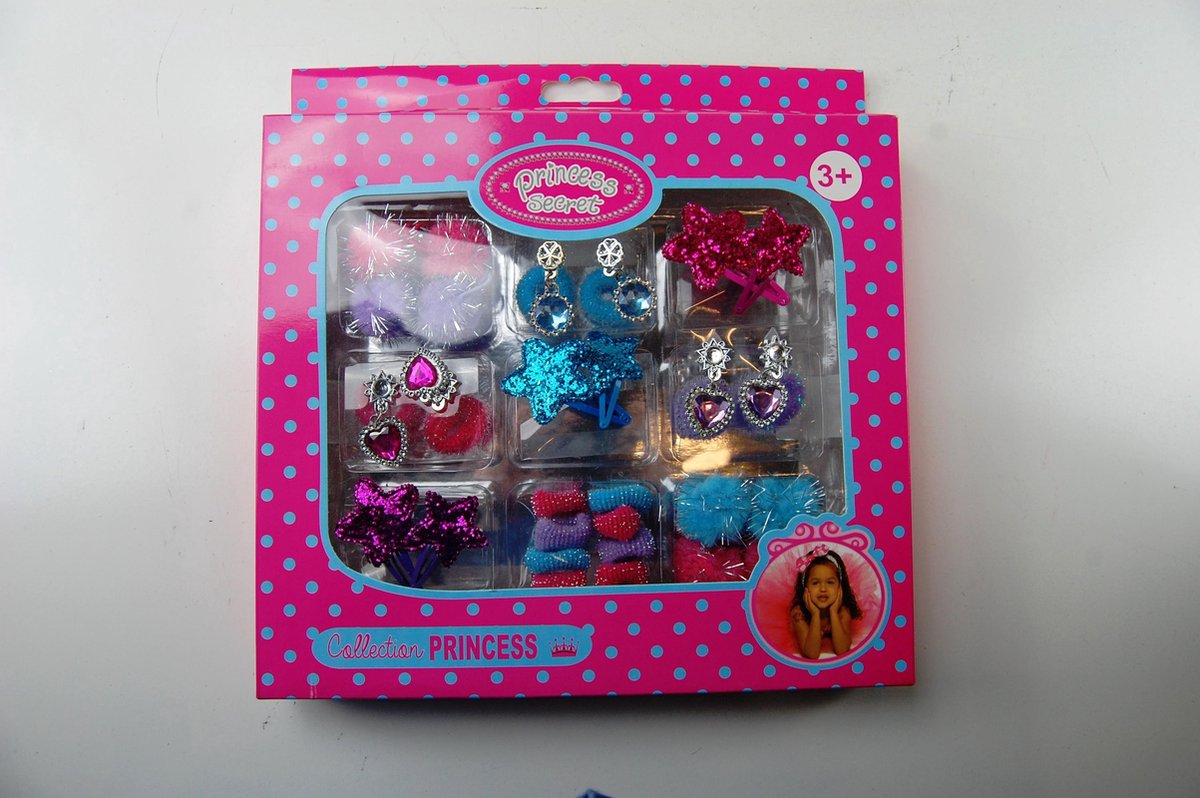 Princess Secret Haar accessoires en oorbellen