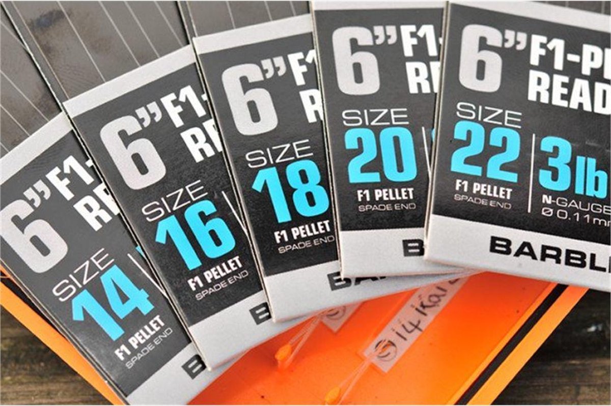 Guru F1 Pellet Pole Rig - 15cm - 0.11mm - Haakmaat 20 - Transparant