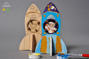 Ugears Modelbouw Kleurenmodel Raket - Hout