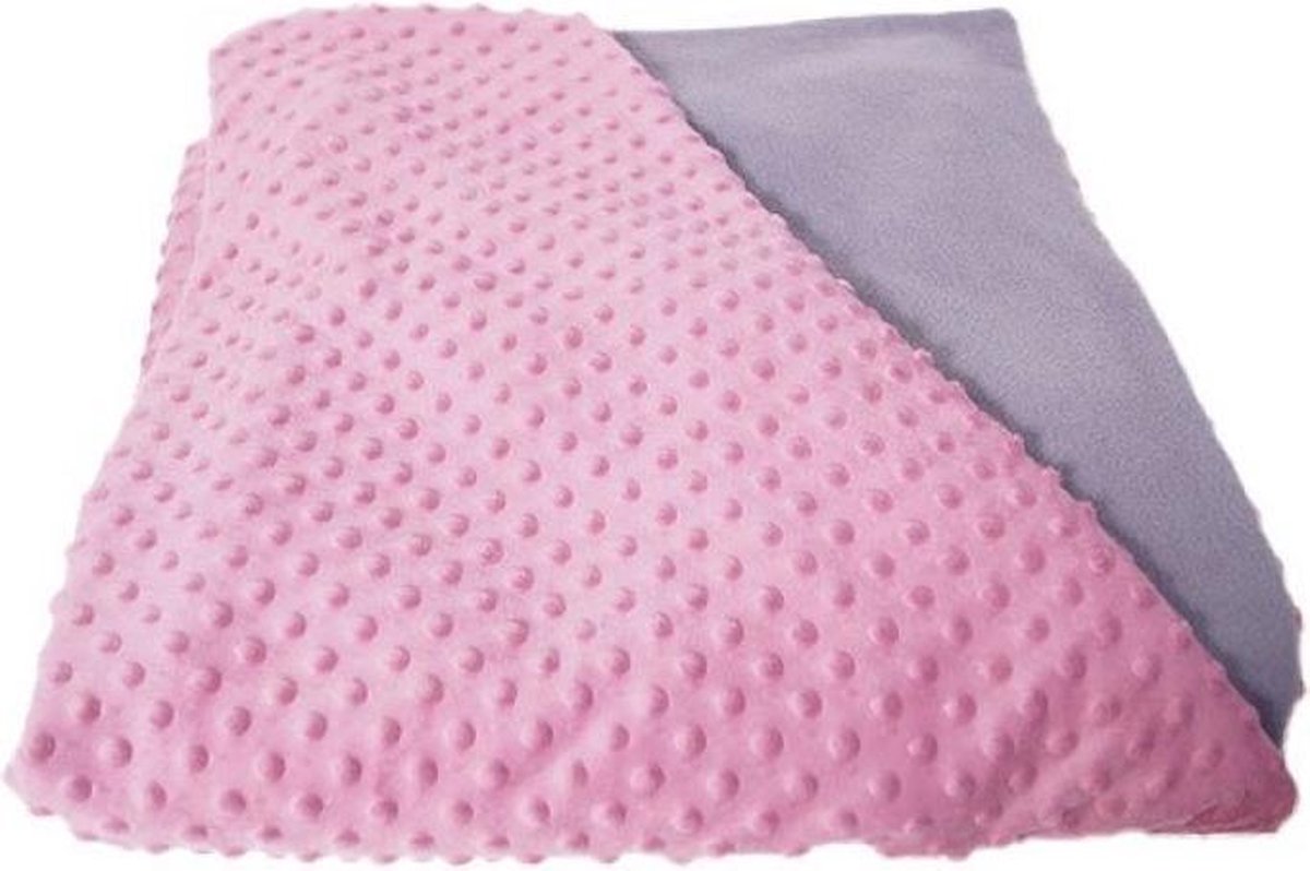 Verzwaarde Deken Roze / Grijs Groot - 5 Kg