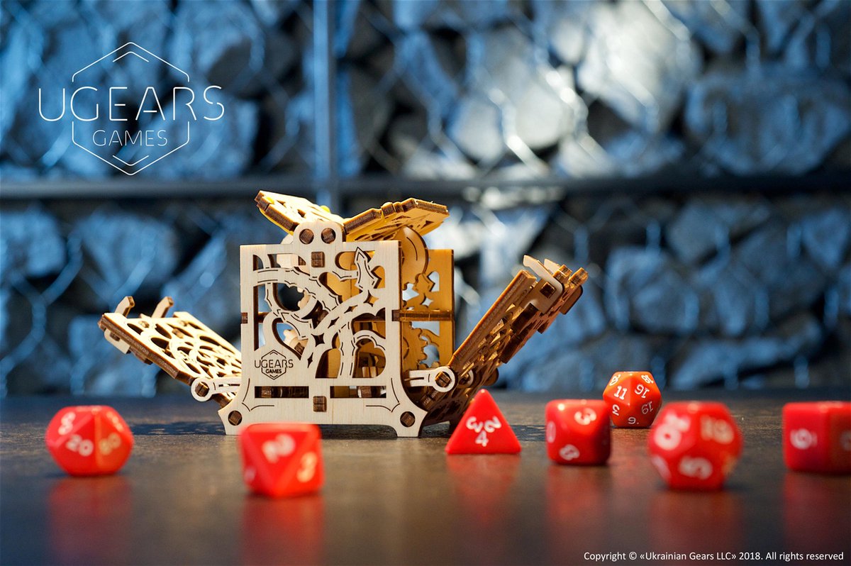 UGears Games hout Dice keeper