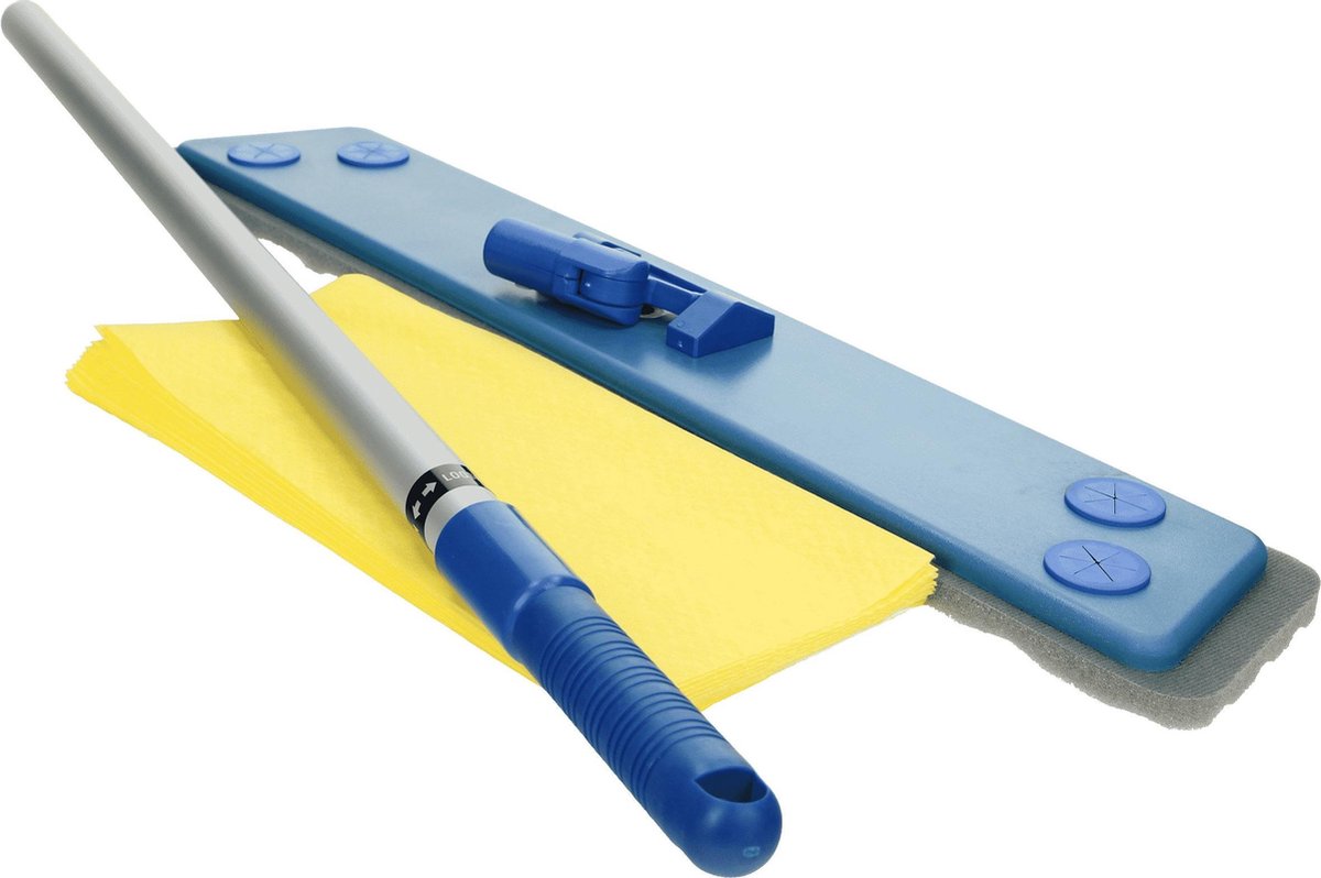 Stofwisser 60 cm met telescopische steel en 10 stofdoeken - VloerFlipper60 - Huishouden - Schoonmaken - Stofwissers/vloerwissers