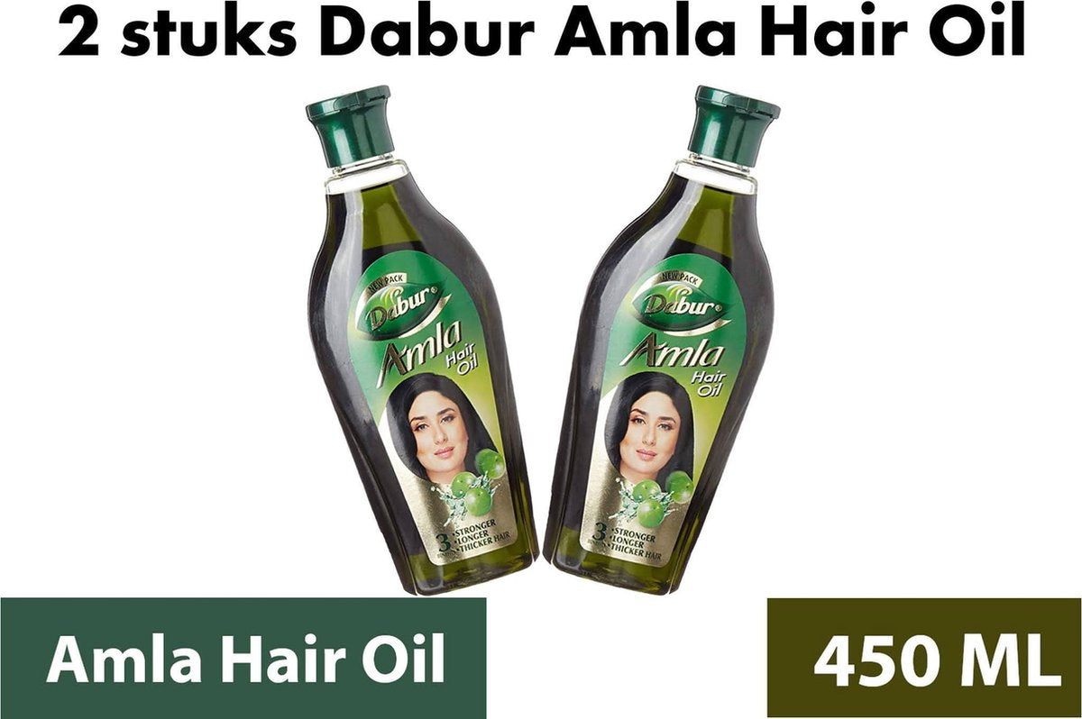 Dabur Amla Haarolie | Hair oil | 450 ml | 2 stuks