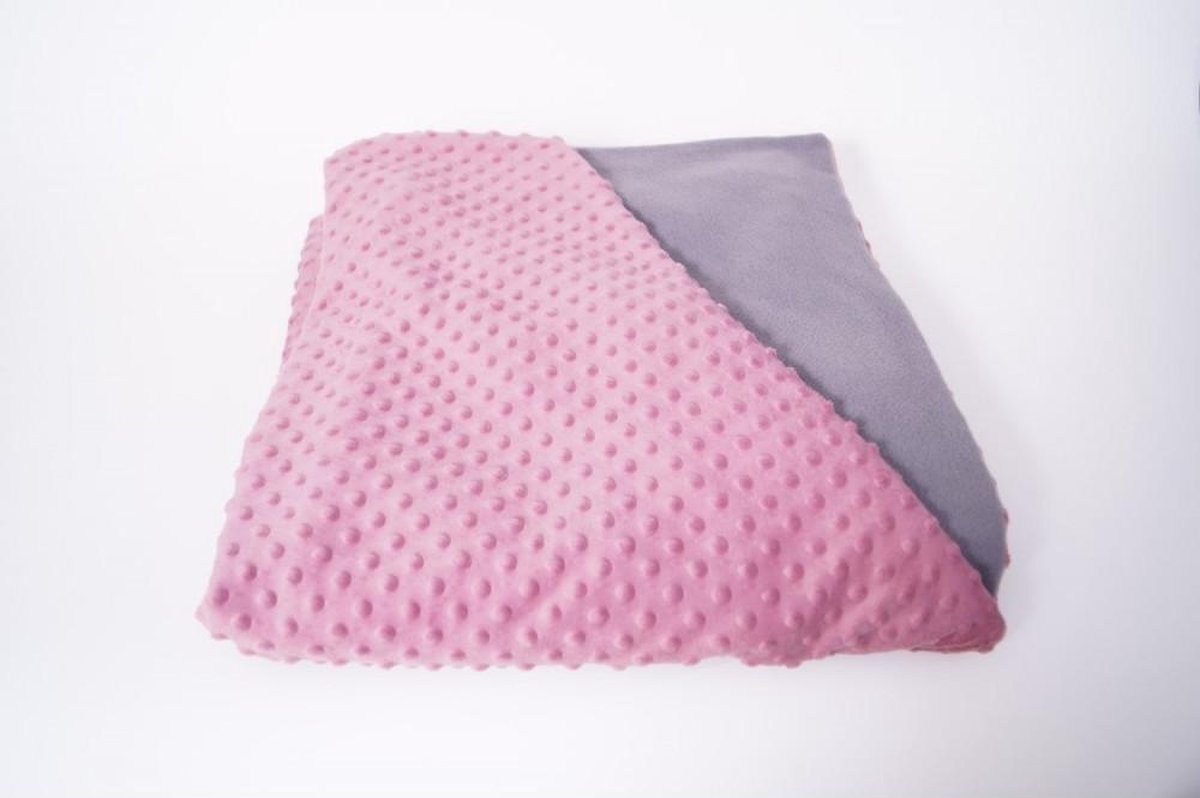 Verzwaarde Deken Roze / Grijs Medium - 4 Kg