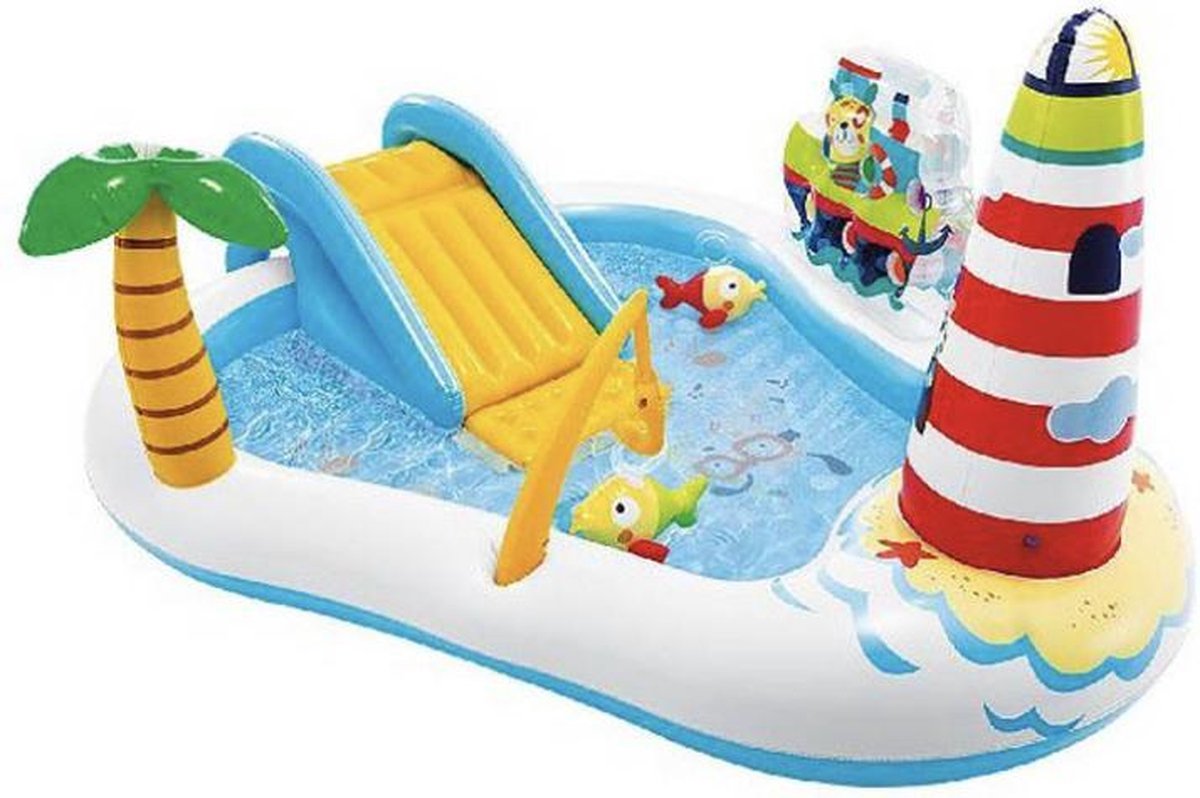 Vuurtoren zwembad speelplezier. Tuin - strand - camping. Wordt u aangeboden door DYROX veel waterplezier.