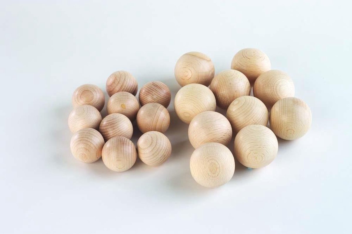 Houten Ballen 60 mm- Set van 10