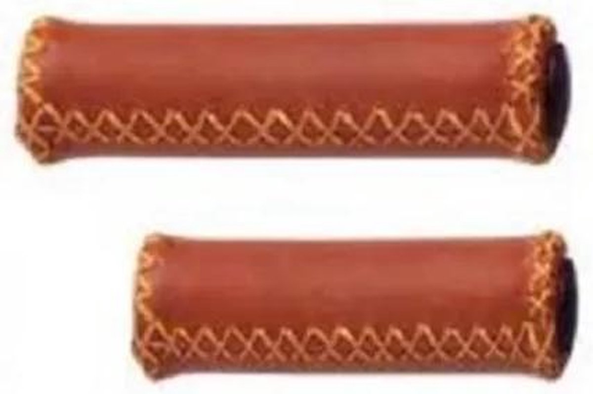 Amigo Handvat Leer bruin kort en lang: 92 mm/128mm