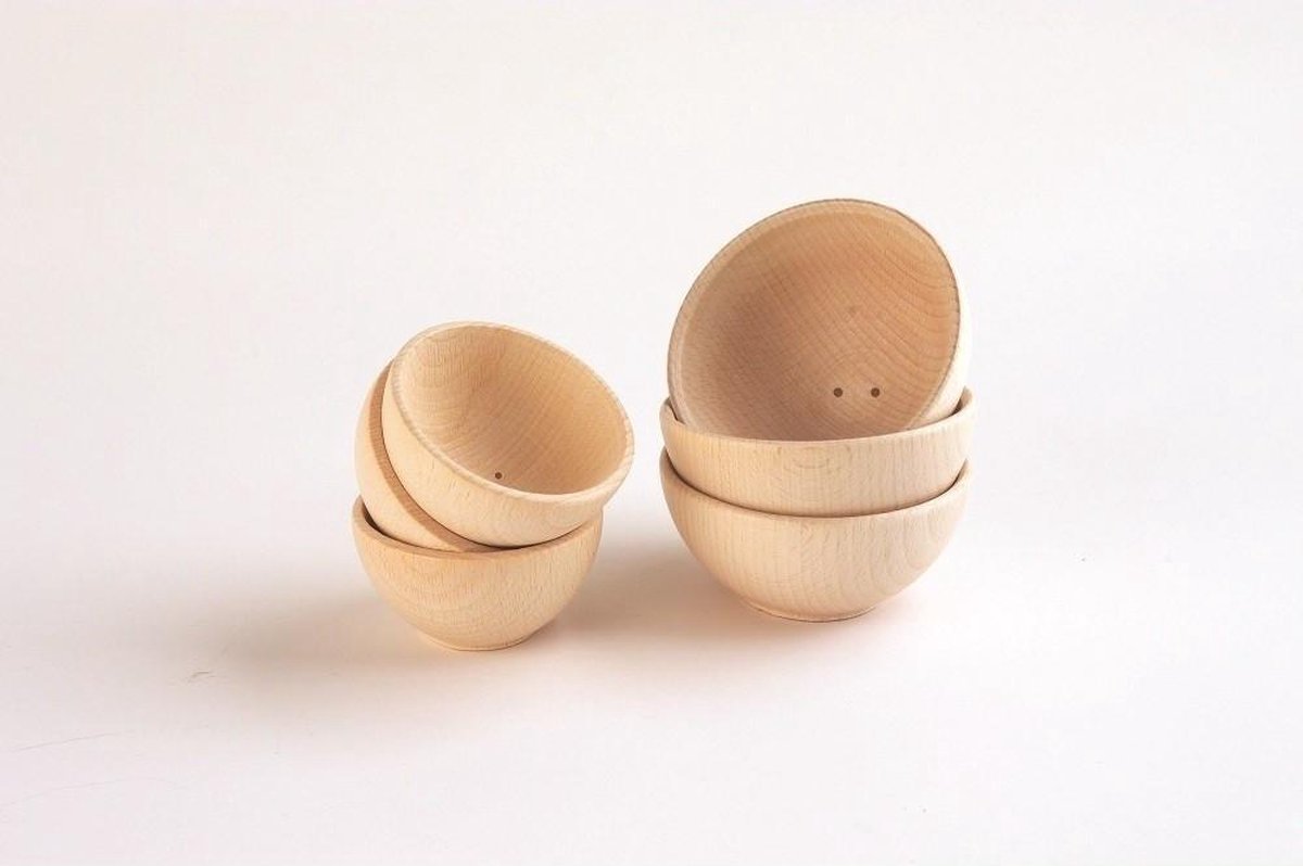 Houten Kommen 70 mm- Set van 3