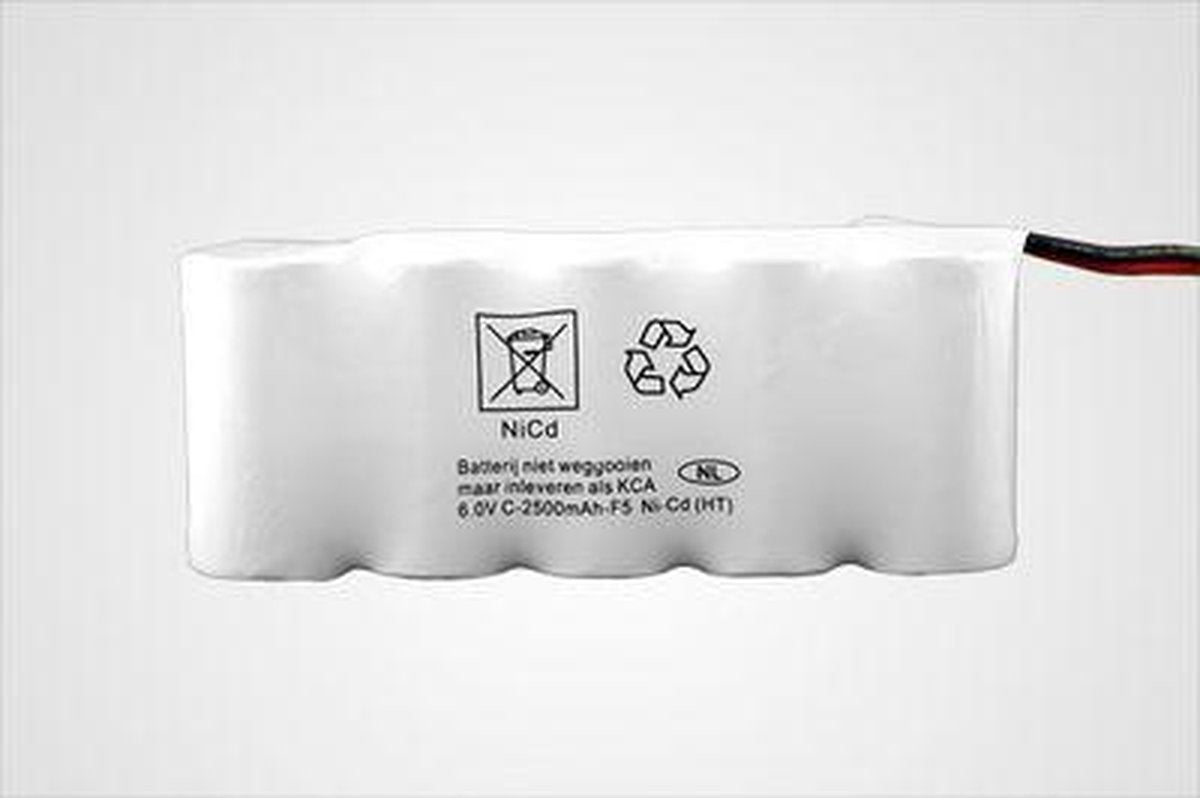 Emergency lighting battery 5x C Side By Side 6V 25Ah