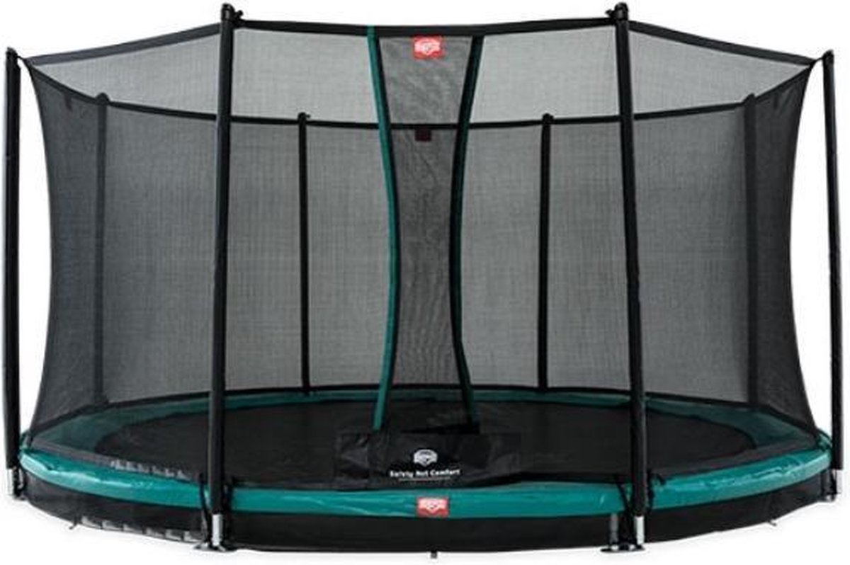 Trampoline BERG InGround Favorit Green 380 + Safety Net Comfort