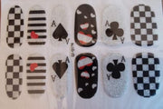 Bibbi4you nail art nagel stickers klaverjassen glitter