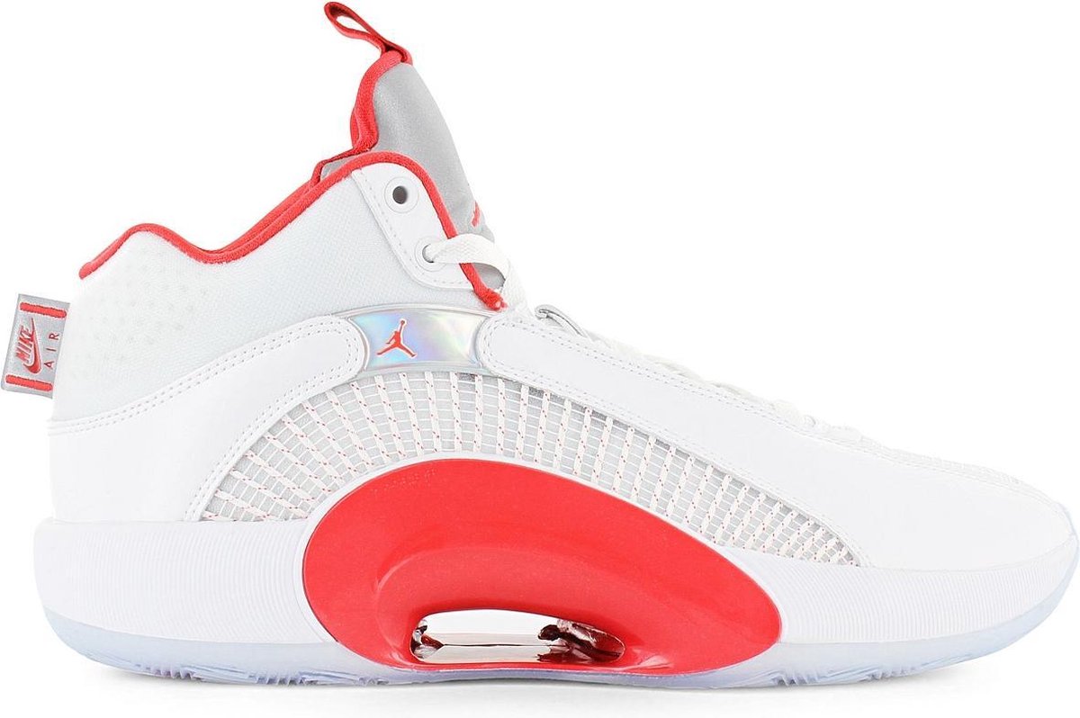 Air Jordan 35 XXXV - Heren Basketbalschoenen Sport Schoenen Sneakers Wit-Rood CQ4227-100 - Maat EU 47.5 US 13