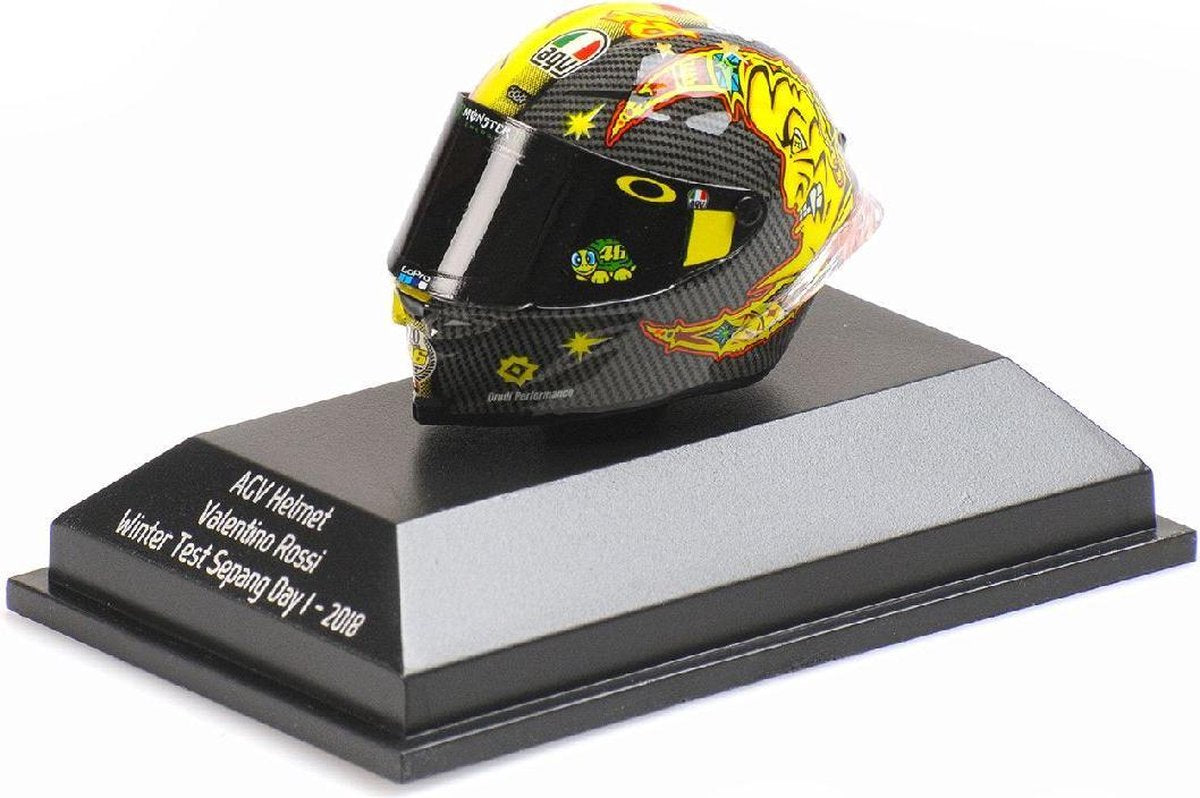 AGV Helm  V. Rossi Winter Test Sepang Day 2 - 1:8 - Minichamps