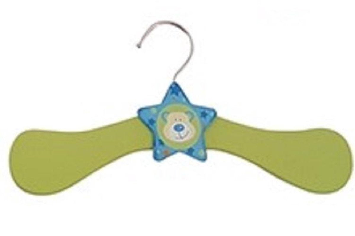 Baby kleerhanger groen blauw jongen 2x