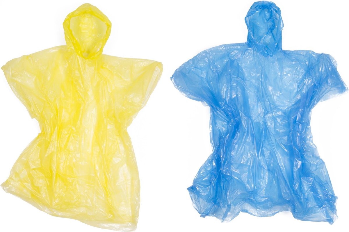 Wegwerp Poncho Transparant - 30 Stuks