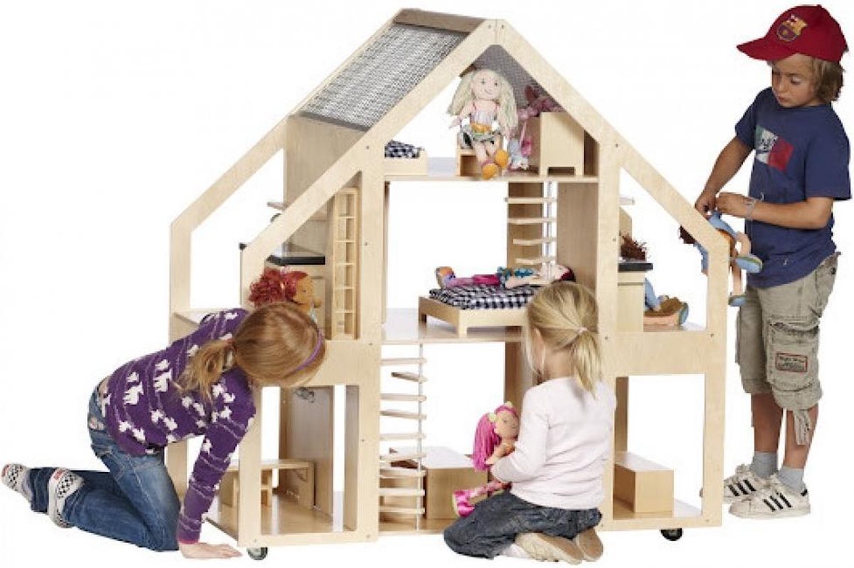 Poppenvilla Leading compleet met interieur - LILIANE