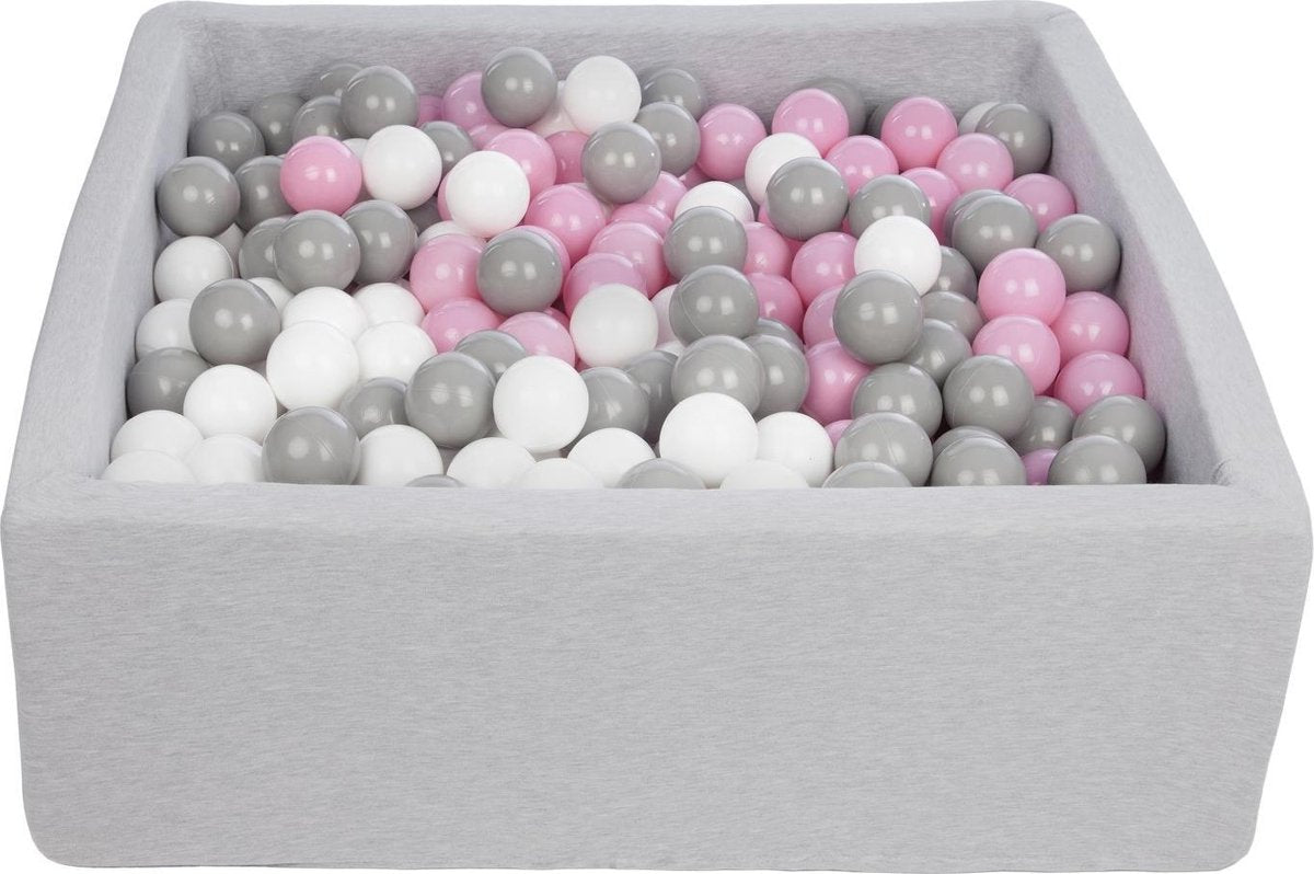 Zachte Jersey baby kinderen Ballenbak met 450 ballen