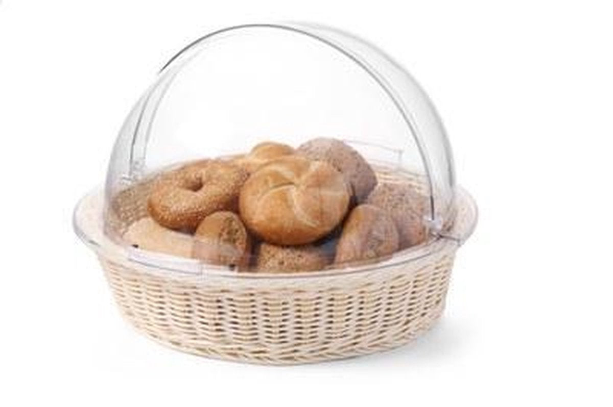 Broodmand met Roltop Kap - Rond - Ø40x(H)30cm