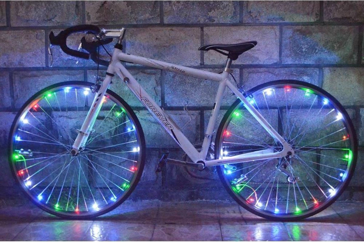 RRJ LED Fietswielverlichting Multicolor - Inclusief Batterijen
