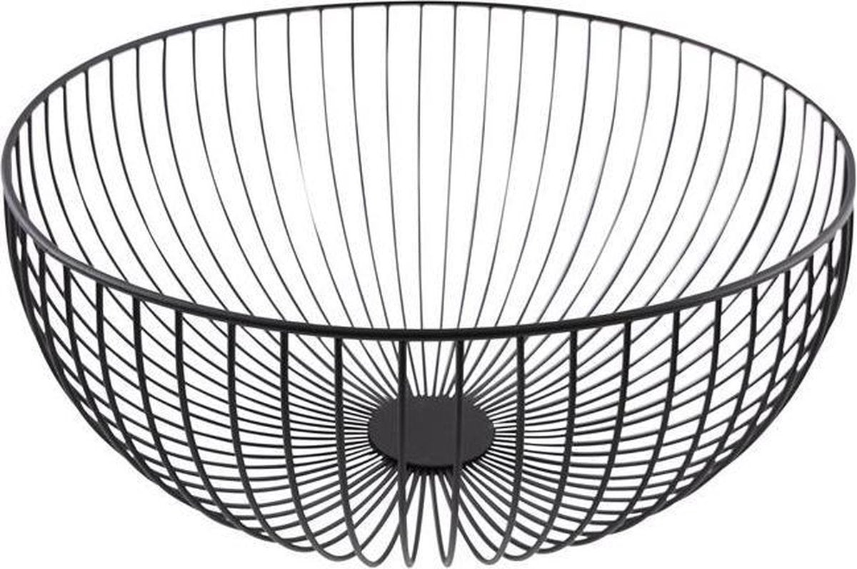 Point-Virgule Wire Fruitmand - Ø 35 x H15 cm - Zwart