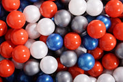 Ronde Ballenbak set incl 300 ballen 90x40cm - Zwart: Parel Blauw