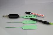 Autolabel - Groen Werkplaatslabel met rattenstaart met pen of stift te beschrijven - 500 stuks