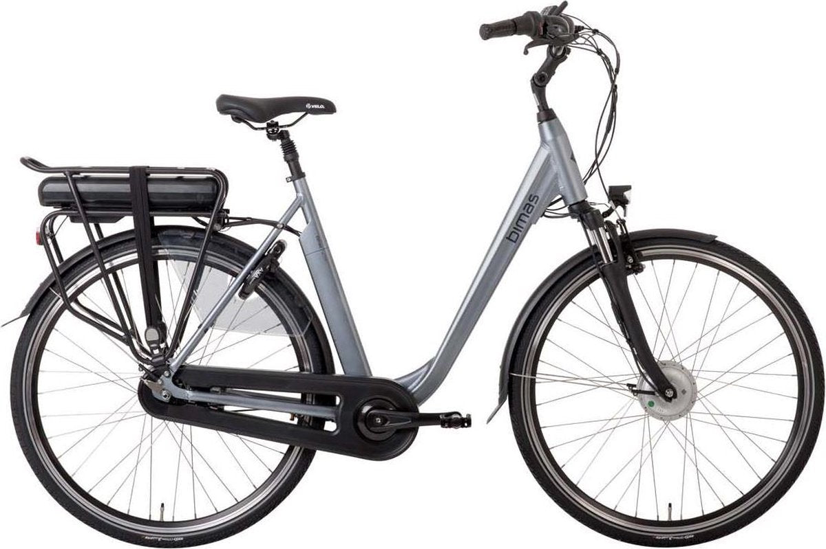 Bimas eCity 7.1 Elektrische Damesfiets 28 inch 57 cm Cool Grey