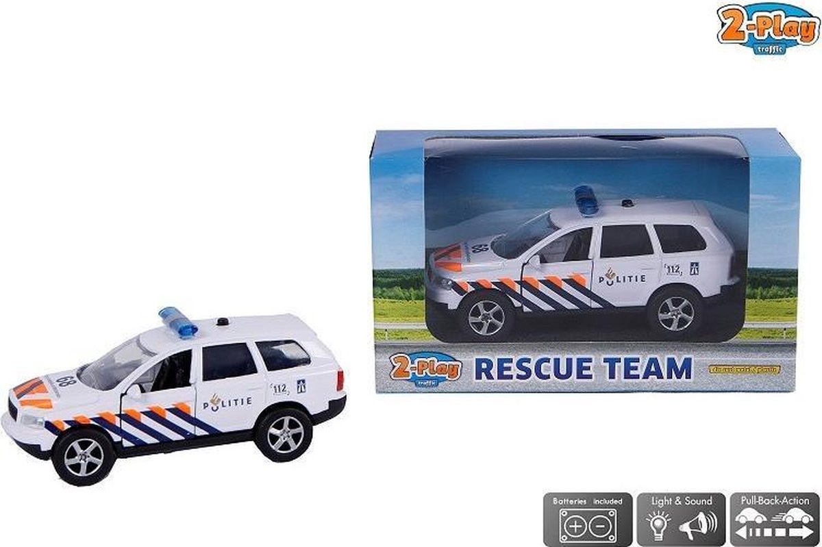 2-Play Traffic - Politieauto met licht en geluid