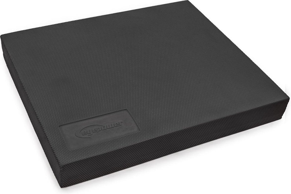 Balanspad 48x40x6cm tpe boord Balanspad Balanspad Mat Yoga Kussen Zwart