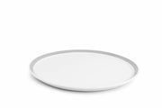 Salt&Pepper Stripes plat bord - 26 cm - grijs - 6 stuks