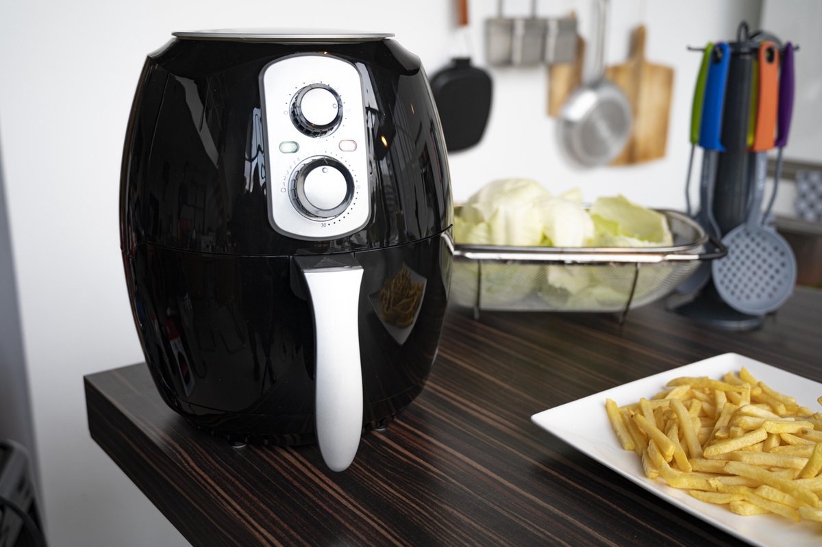 Cuisinier Deluxe - Hetelucht friteuse - Zwart - XL