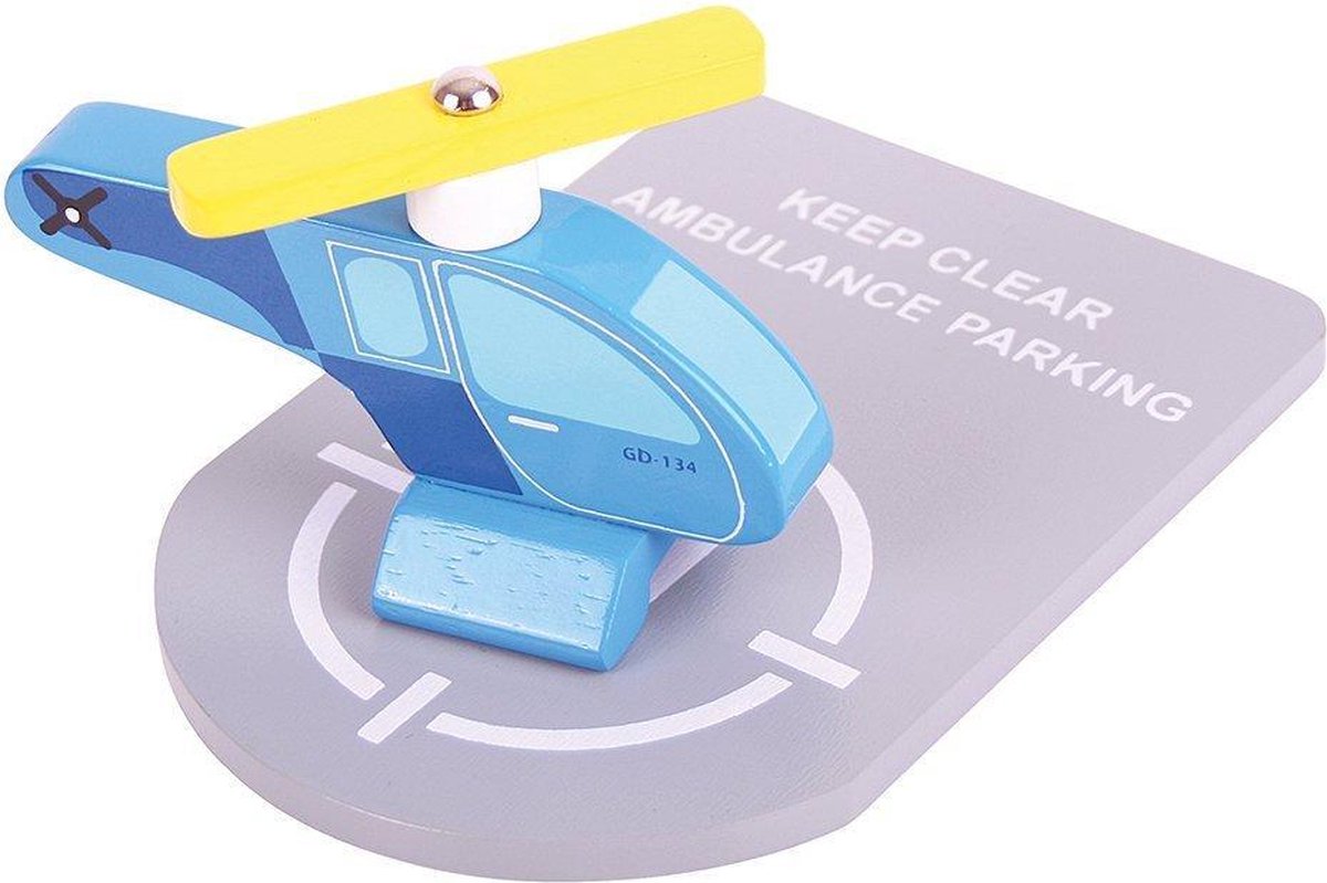 BigJigs Helicopter and Helipad Set (4)