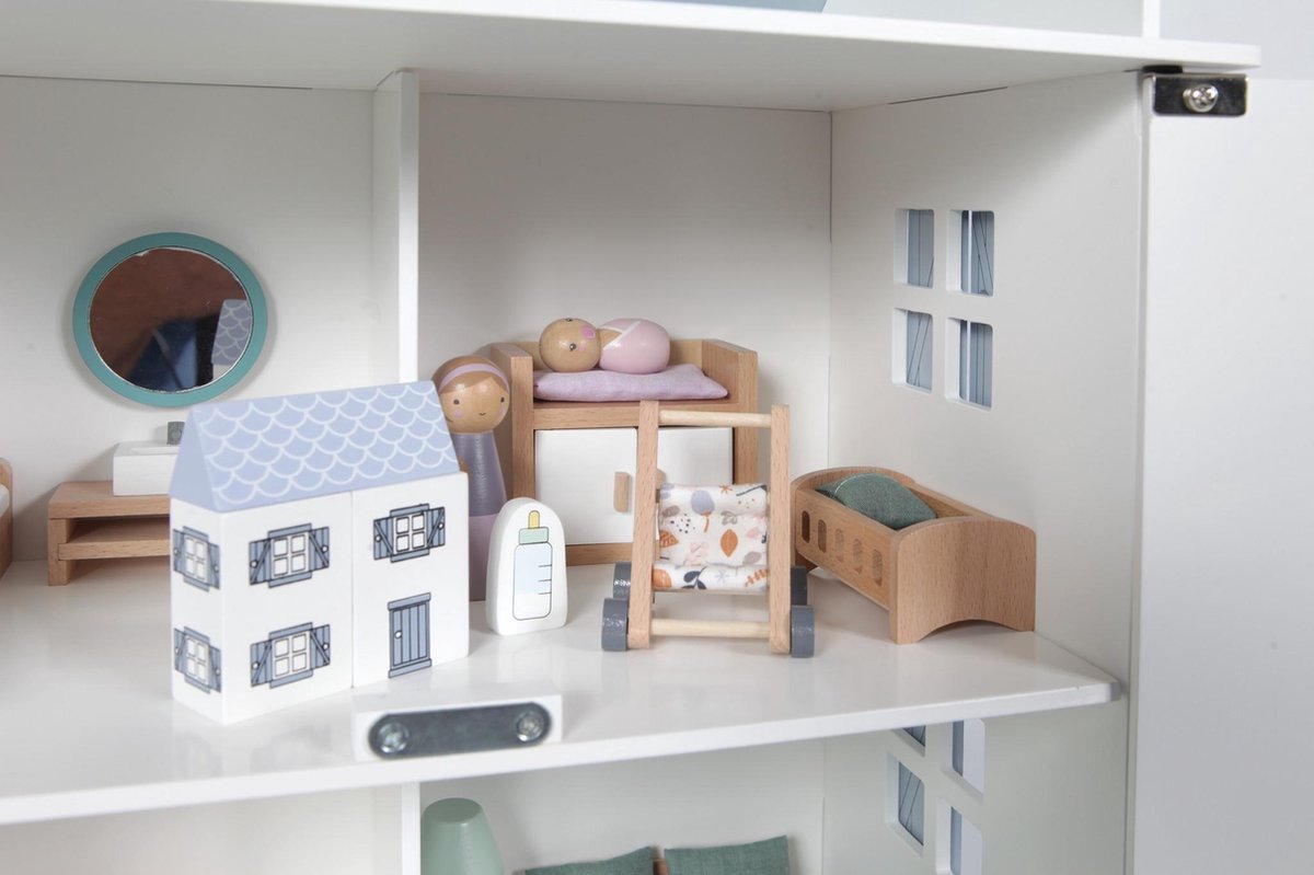 Little Dutch Poppenhuis Speelset/Babykamer - 11-delig - Hout