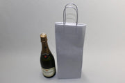 Draagtassen voor Flessen Zilver 14x8x39cm Kraft papier 110 g/m (50 stuks)