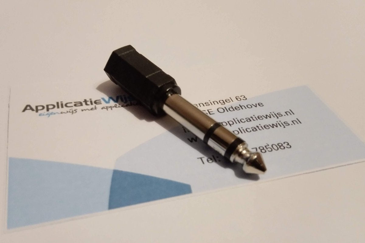 Newtronics - Voordeelpak 2 stuks - Audio adapter 3.5mm jack female - 6.3mm jack male - Stereo stekker