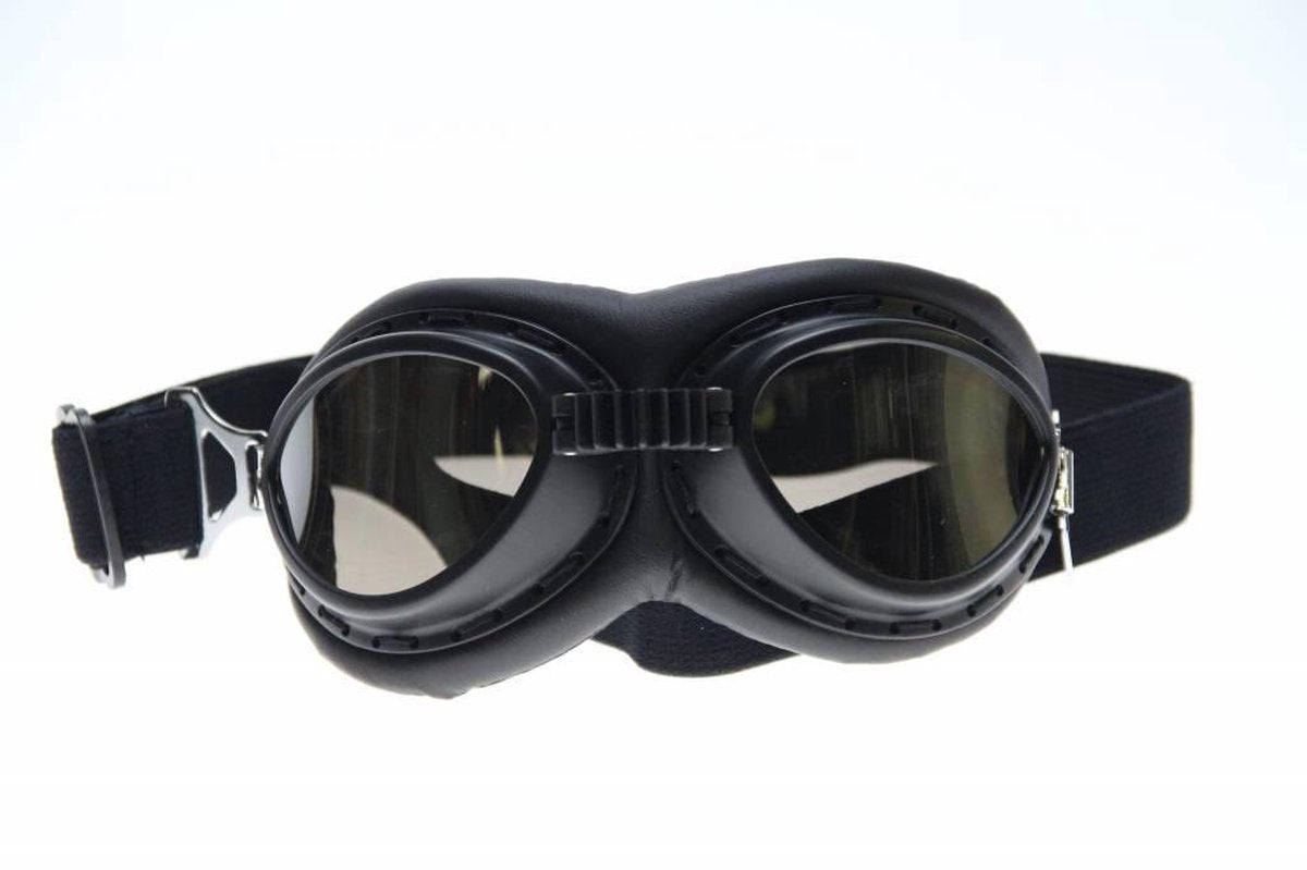 CRG zwarte rider motorbril | Zilver Reflectie glas