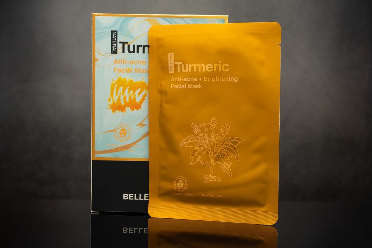 Bellezzastyle: Face Mask - Turmeric 5-pack
